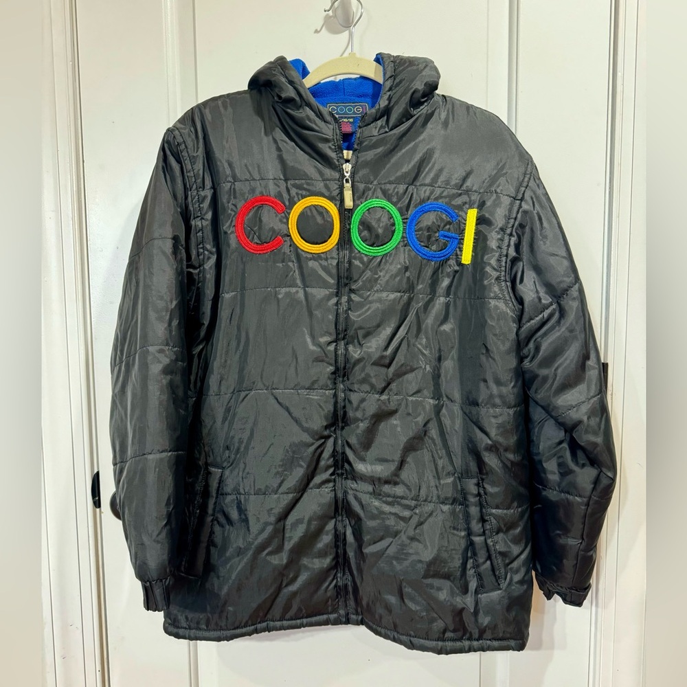 COOGI AUSTRALIA RAINBOW LETTER PUFFY JACKET XL - Picture 1 of 8